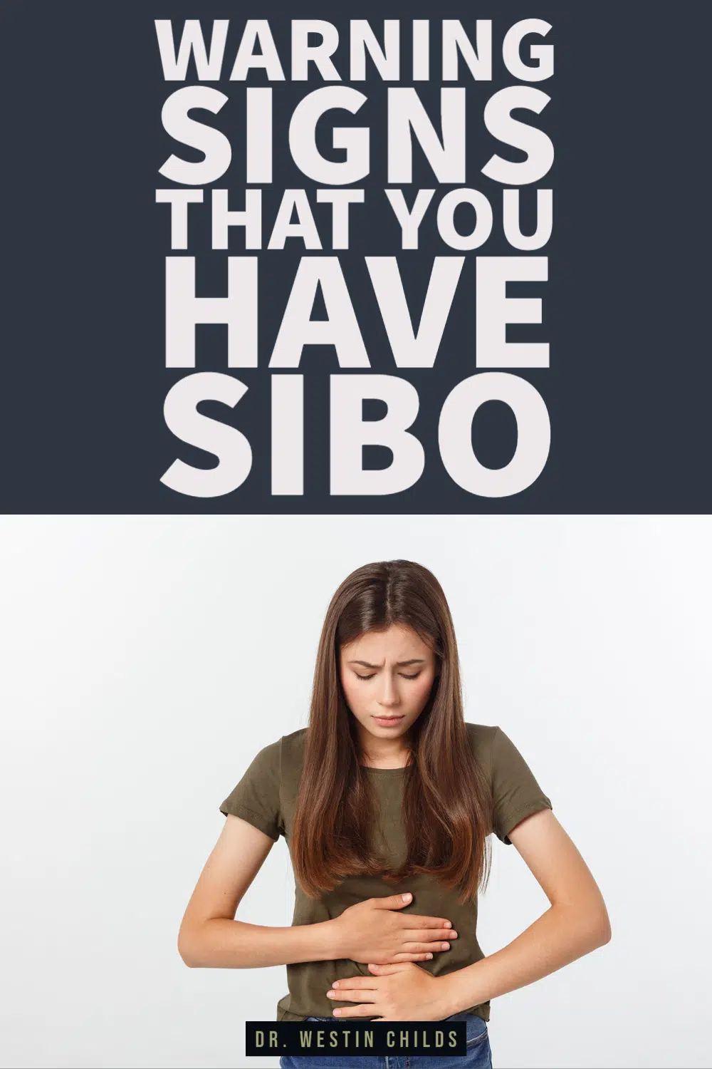 warning signs that you have SIBO pinterest image. 