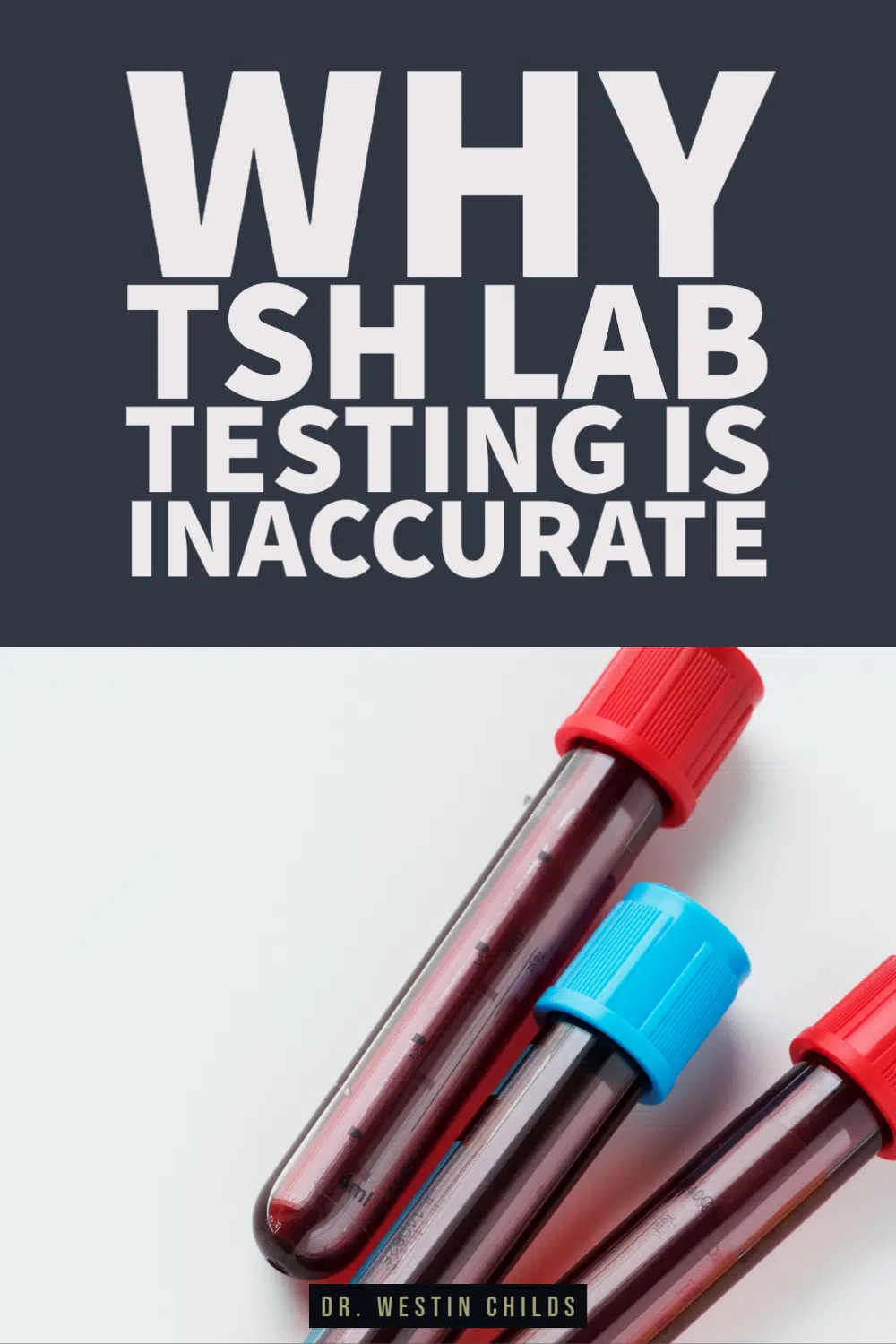 why TSH lab testing is inaccurate Pinterest image. 