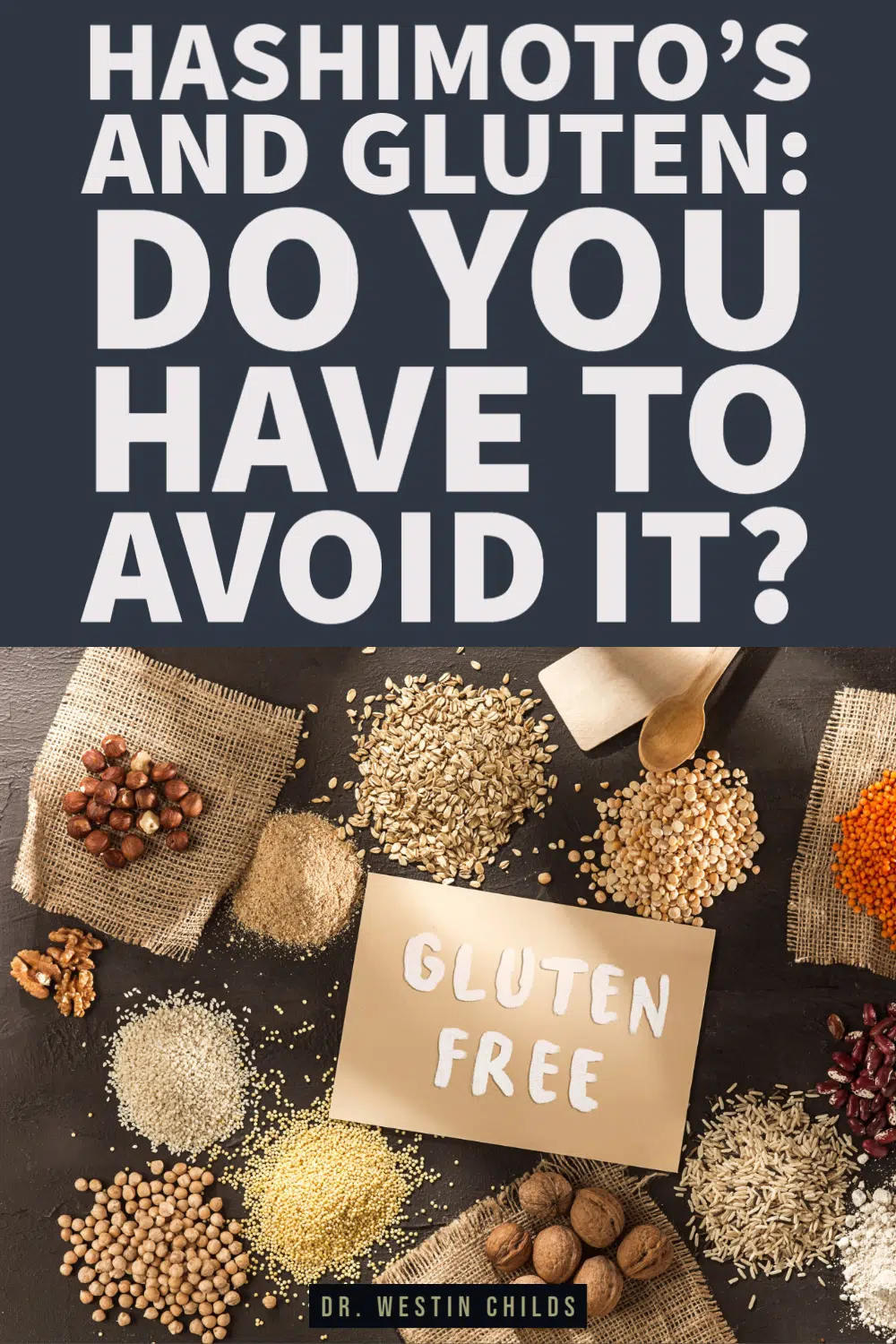 do you have to be gluten free with hashimoto's? pinterest image. 