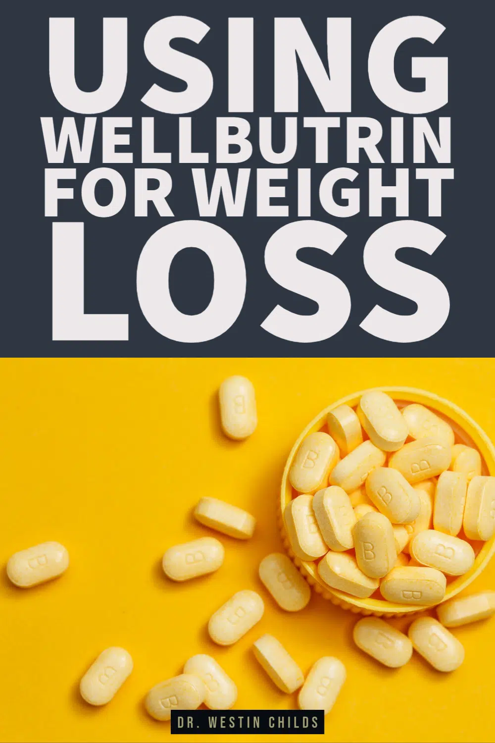 using wellbutrin for weight loss pinterest image. 