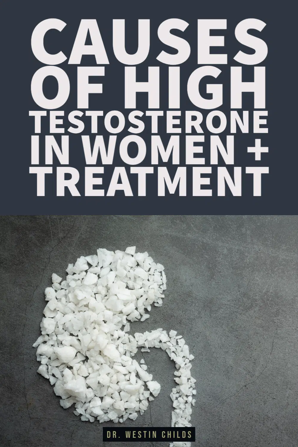 what causes high testosterone in women? pinterest image