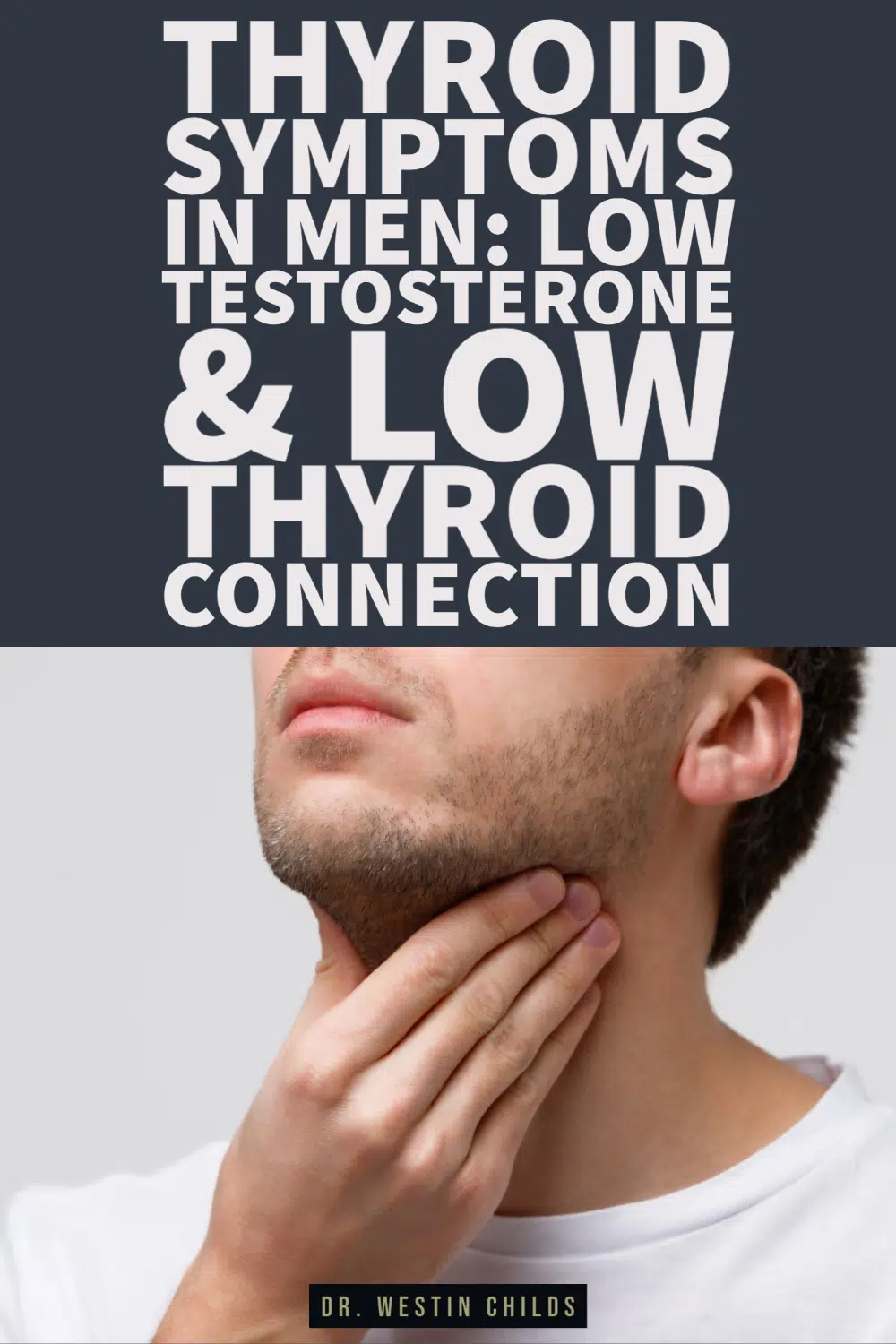 symptoms of thyroid problems in men pinterest image. 