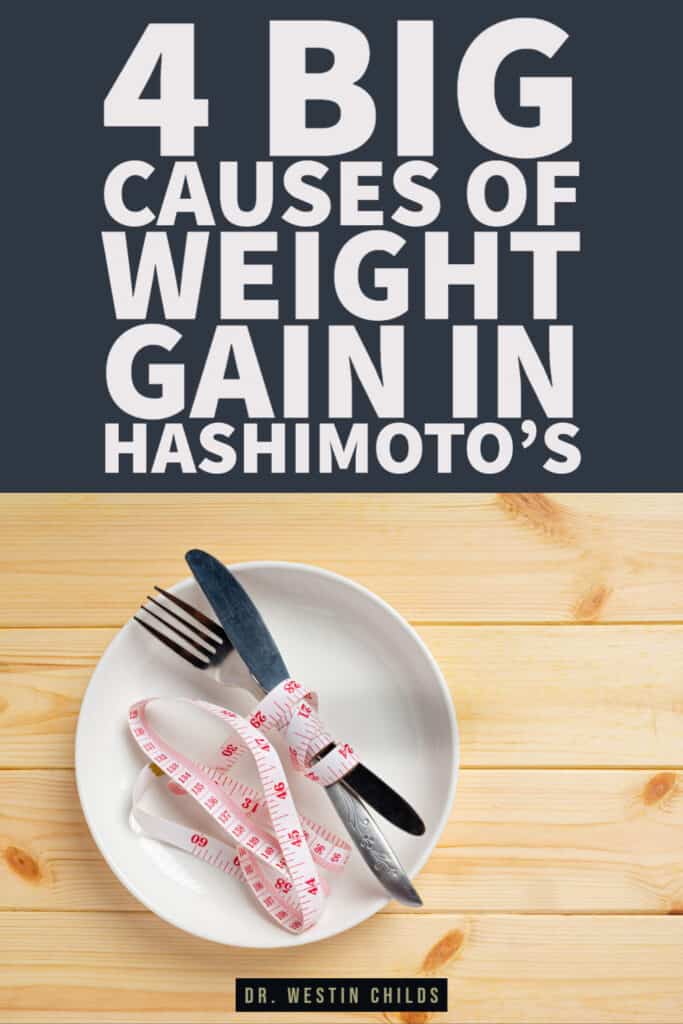 what causes weight gain in Hashimoto's patients?