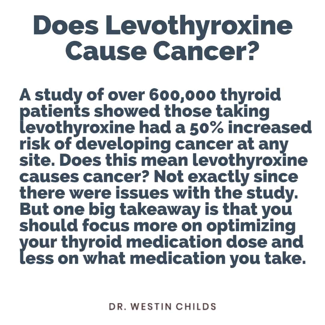 does levothyroxine cause cancer? not excactly