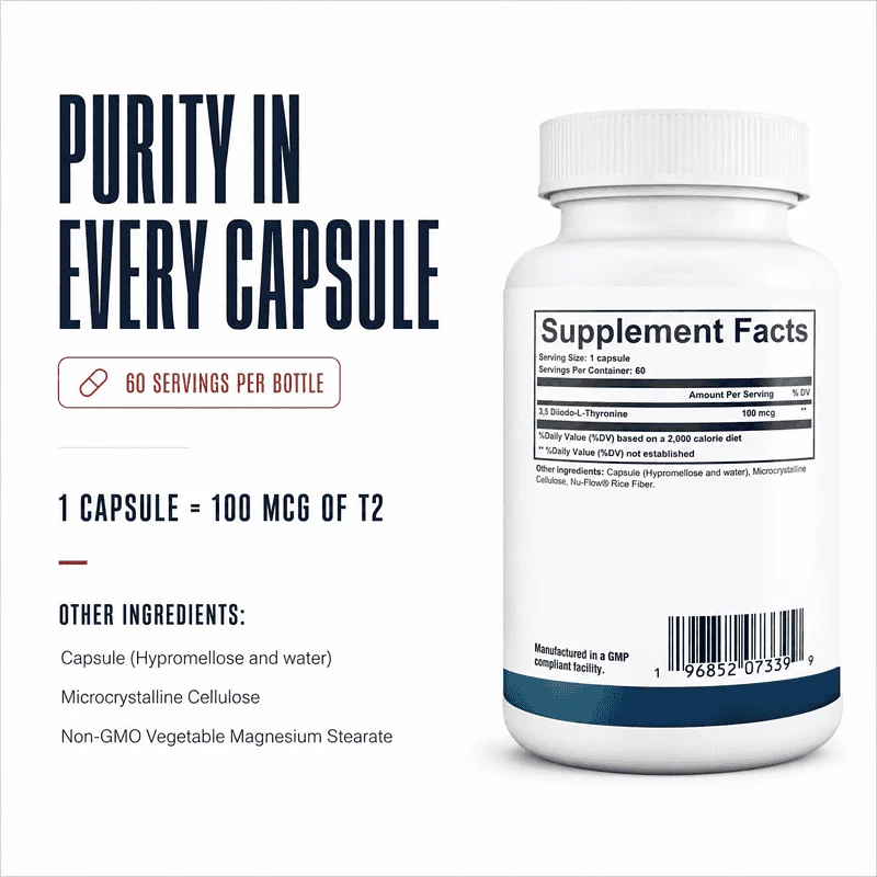 essential t2 ingredients and supplement fact panel