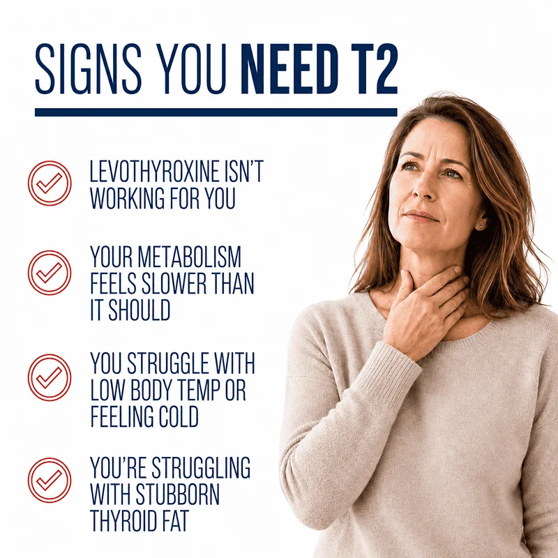 signs and symptoms you need more t2