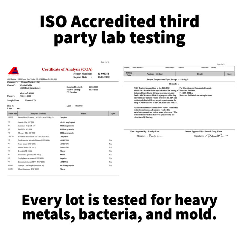 third party test results for essential t2