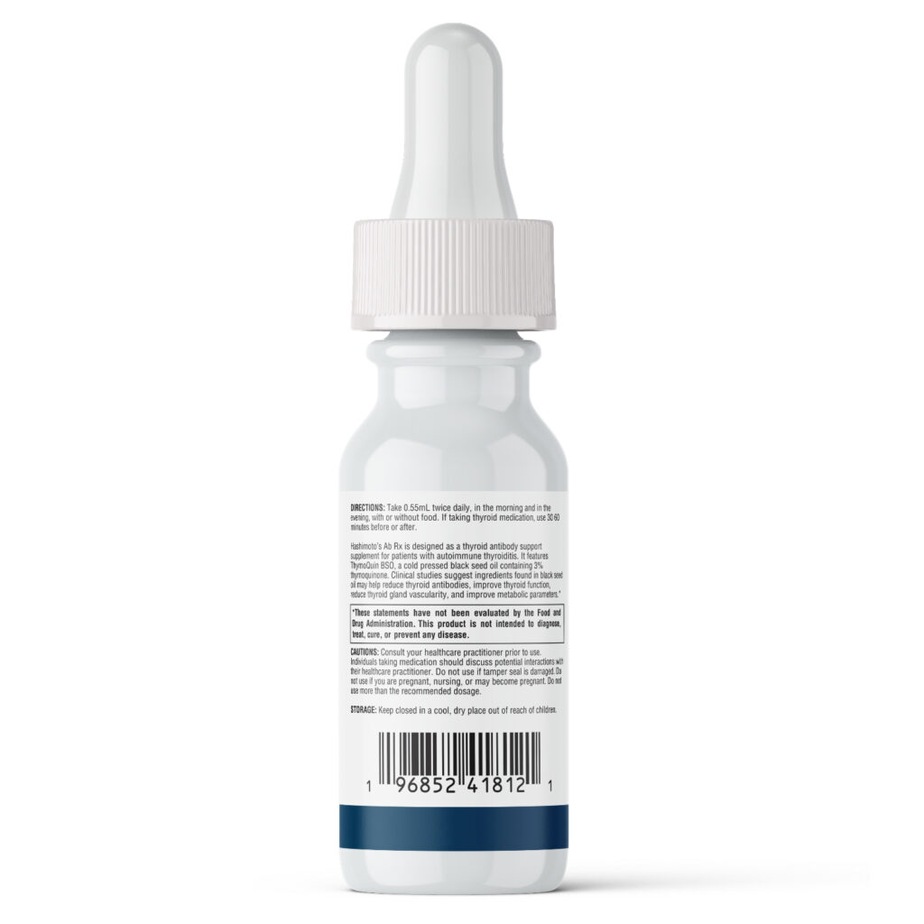 Hashimoto’s Ab Rx Thyroid Antibody Control with 3 Thymoquinone