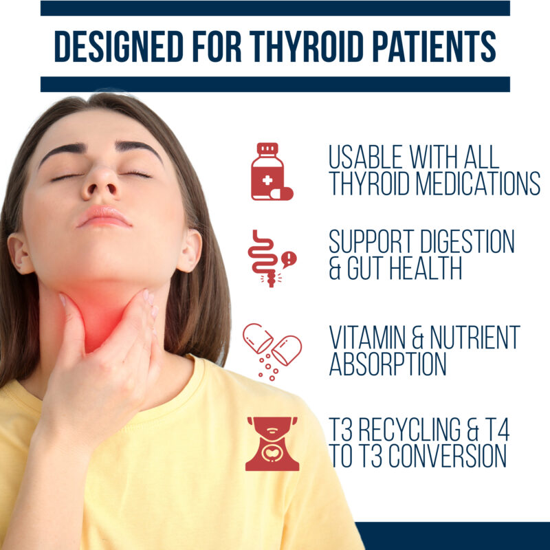 thyro biotic is designed for hypo hashi hyper t4 t3 t2 t1 support