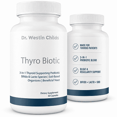 thyro biotic probiotic for thyroid patients with sbo lacto bifido and yeast strains