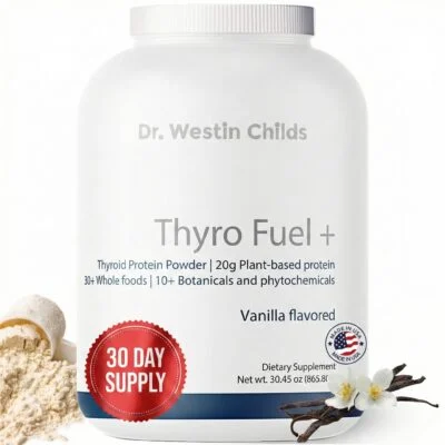 thyro fuel, thyroid friendly vegan protein powder for hypothyroidism and hashimoto's updated
