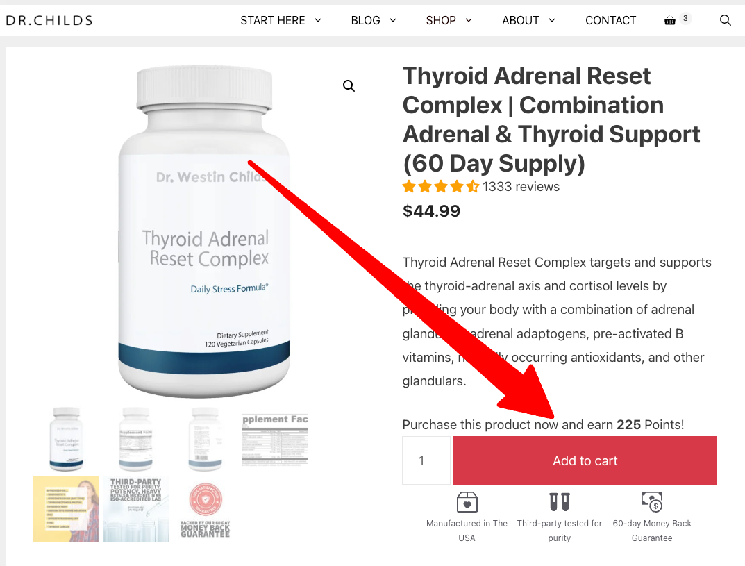 add to cart on product page add to cart on product page