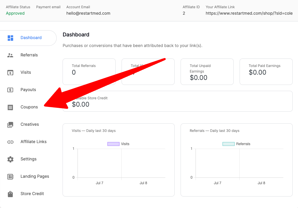 affiliate-portal-dashboard-coupon