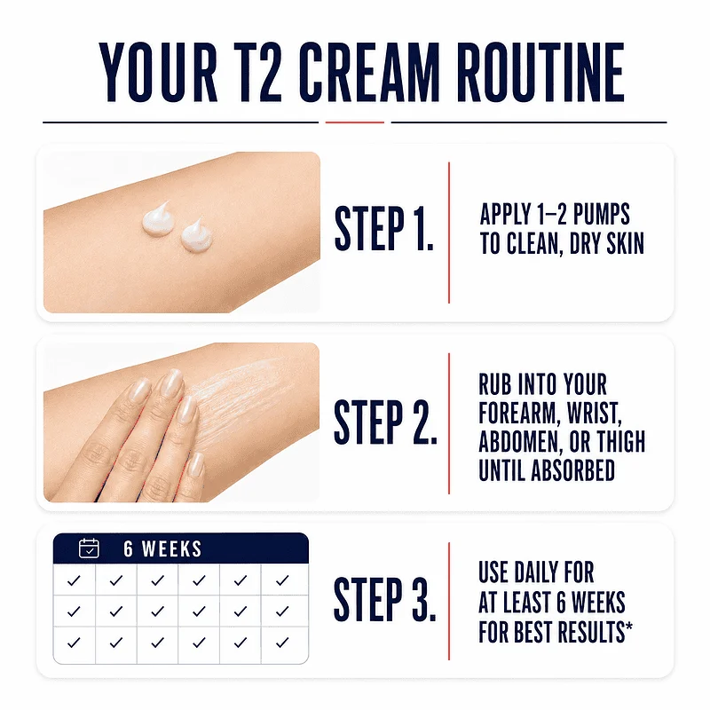 how to apply t2 cream for thyroid patients image