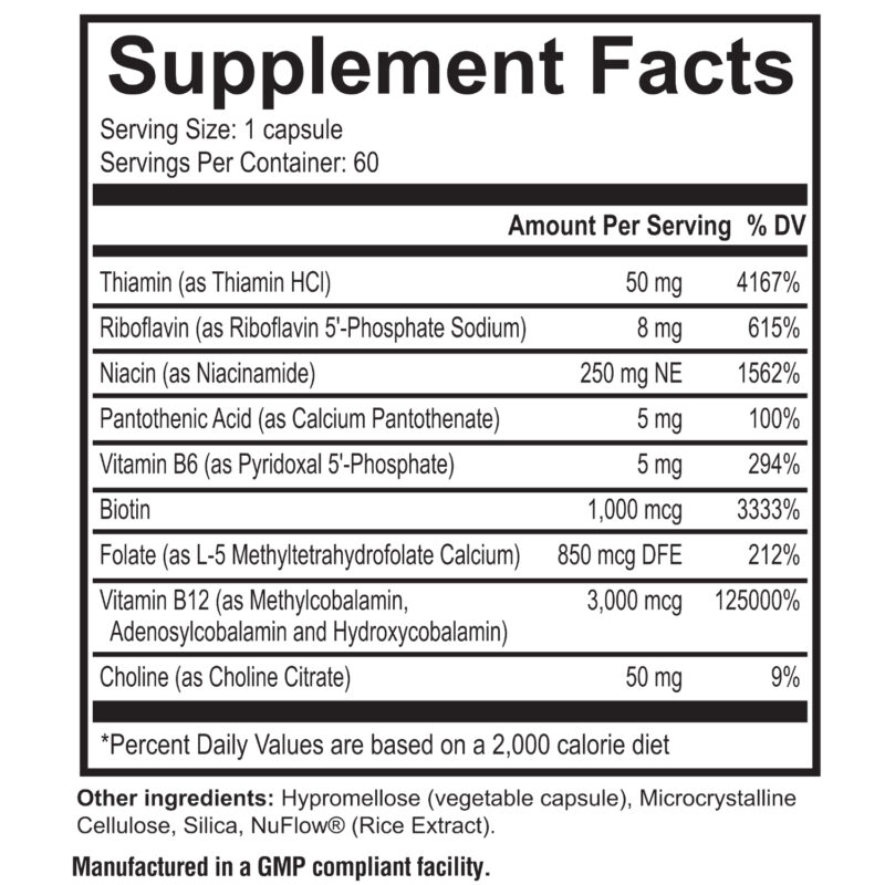 supplement fact thyroid b complex SFP