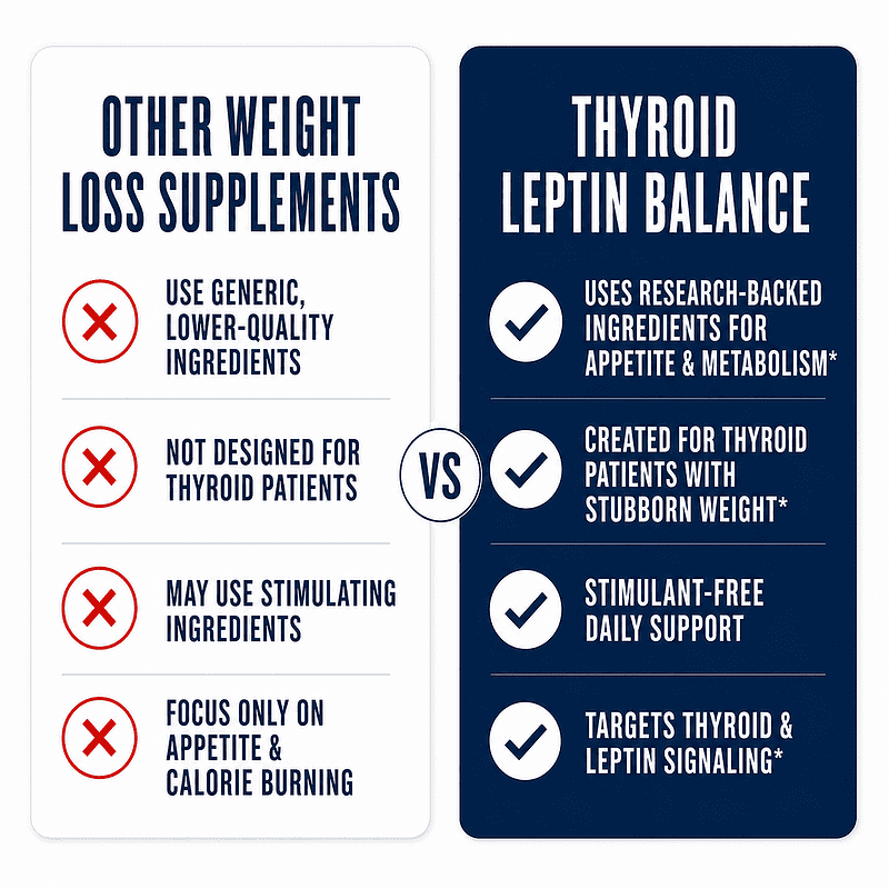 thyroid leptin balance vs other weight loss supplements