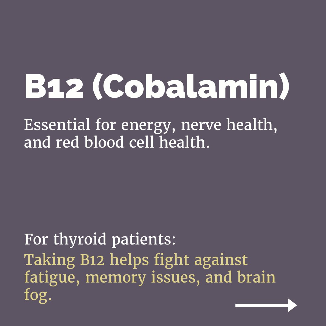 Vitamin B12 cobalamin for thyroid patients Vitamin B12 cobalamin for thyroid patients