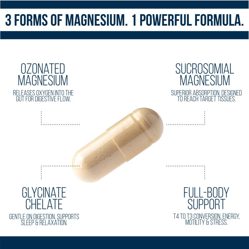 Thyro Mag+ | Triple Magnesium Complex For Waste Weight, Detox & Sleep (90 Count) - Image 4