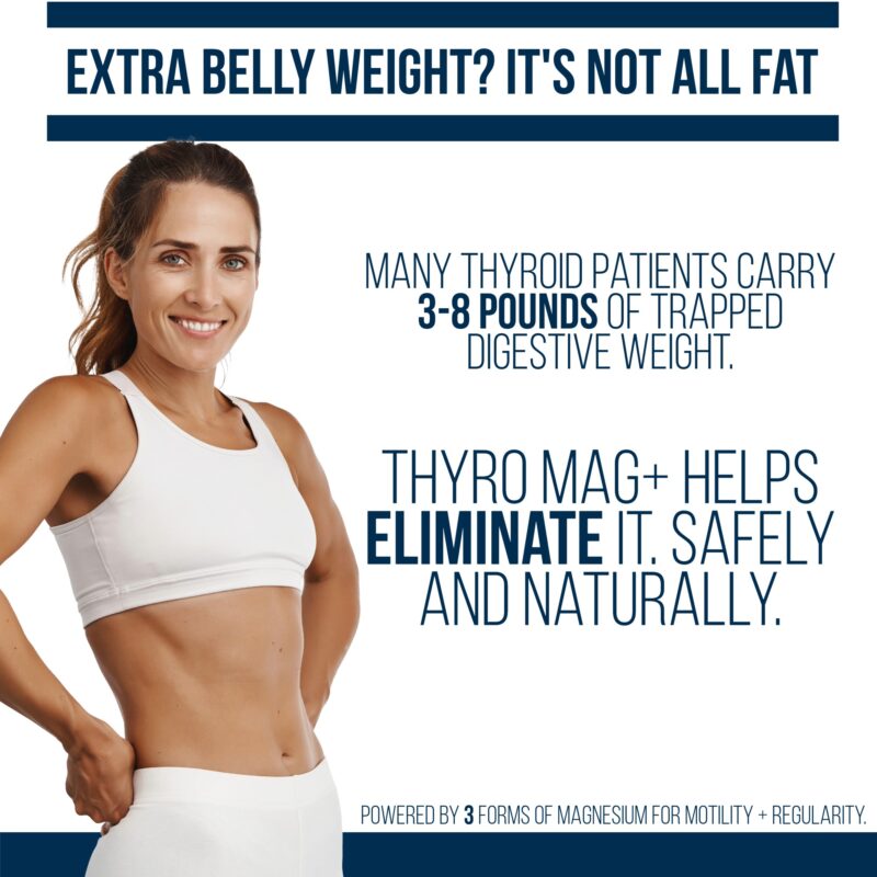 Thyro Mag+ | Triple Magnesium Complex For Waste Weight, Detox & Sleep (90 Count) - Image 3