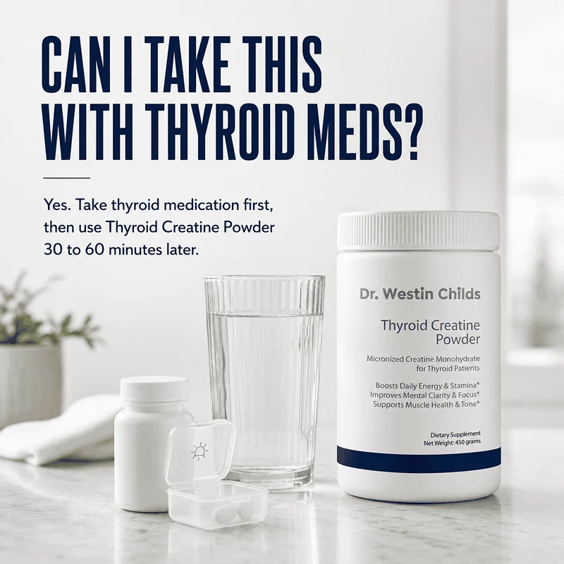 how to take thyroid creatine powder with levothyroxine