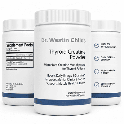 thyroid creatine powder micronized for hypo and hashimotos support