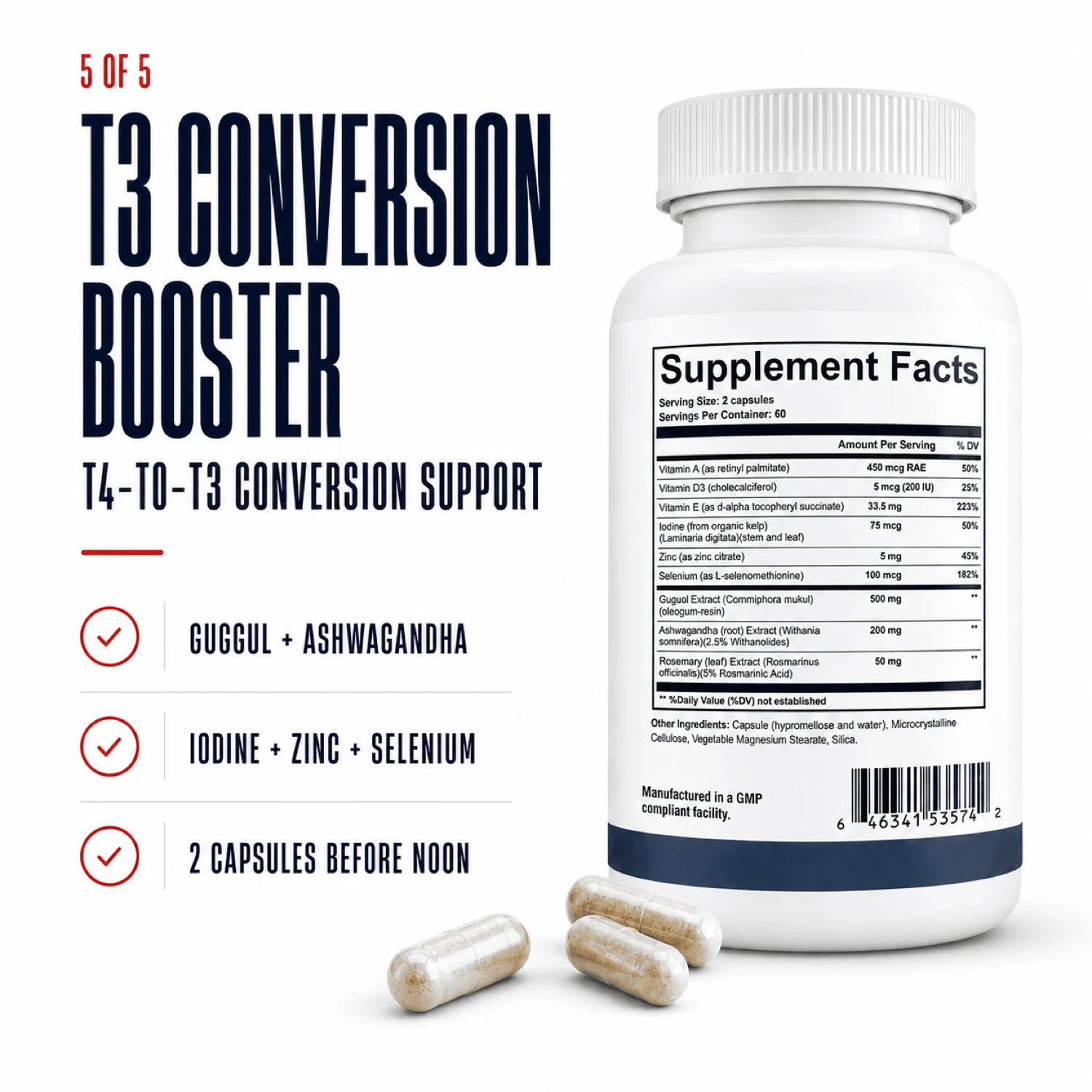 T3 Conversion Booster thyroid conversion support formula