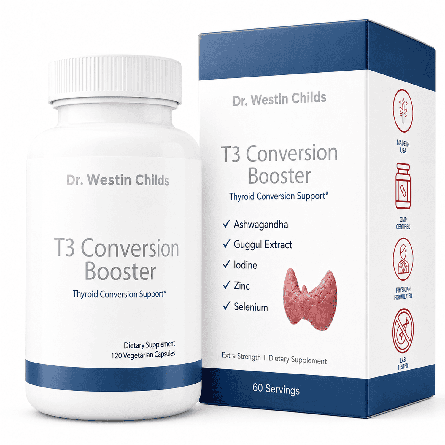 T3 Conversion Booster thyroid supplement bottle