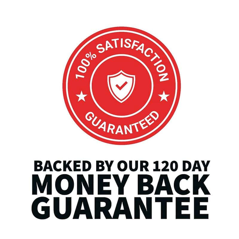 GlucoSlow Fiber is backed by our 120-day money-back guarantee with a 100% satisfaction guaranteed seal